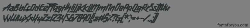 DeathKnell Font – Black Fonts on Gray Background