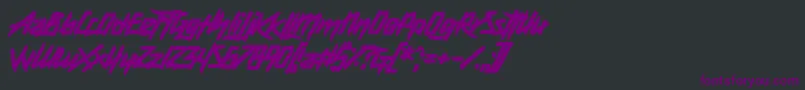 DeathKnell Font – Purple Fonts on Black Background