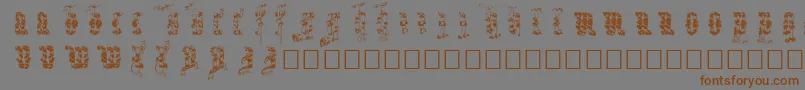 Infula Font – Brown Fonts on Gray Background