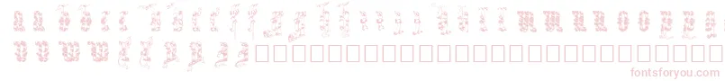Infula Font – Pink Fonts on White Background