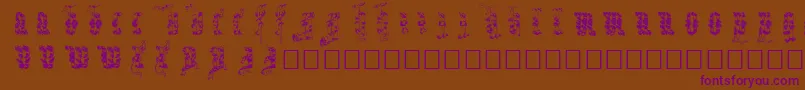 Infula Font – Purple Fonts on Brown Background
