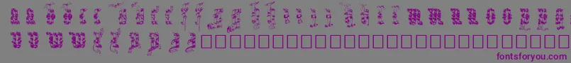 Infula Font – Purple Fonts on Gray Background