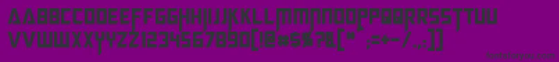 MegatronCondensed-Schriftart – Schwarze Schriften auf violettem Hintergrund