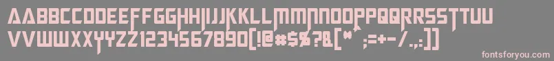 MegatronCondensed Font – Pink Fonts on Gray Background