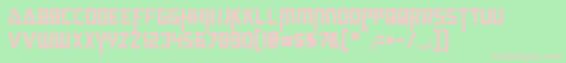 MegatronCondensed Font – Pink Fonts on Green Background