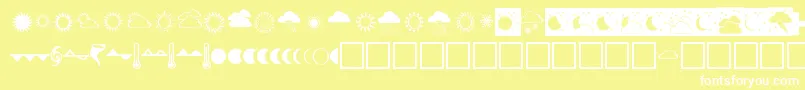 Wef ffy Font – White Fonts on Yellow Background