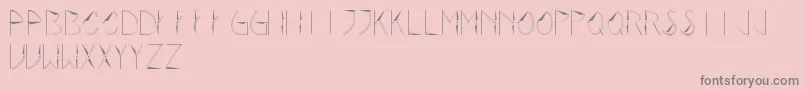 Rotor Font – Gray Fonts on Pink Background