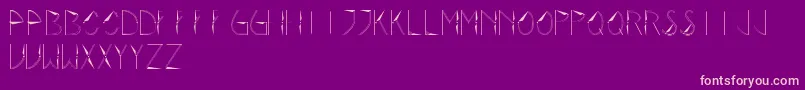 Rotor Font – Pink Fonts on Purple Background