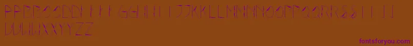 Rotor Font – Purple Fonts on Brown Background