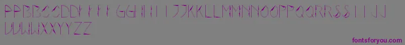 Rotor Font – Purple Fonts on Gray Background