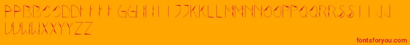 Rotor Font – Red Fonts on Orange Background
