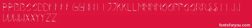 Rotor Font – White Fonts on Red Background