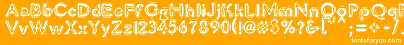 VtcLiquorcrystaldisplay Font – White Fonts on Orange Background