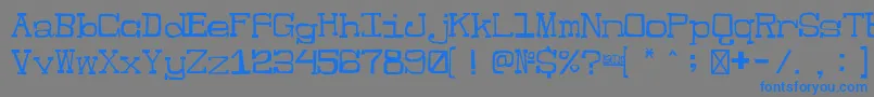 JesterRegular Font – Blue Fonts on Gray Background