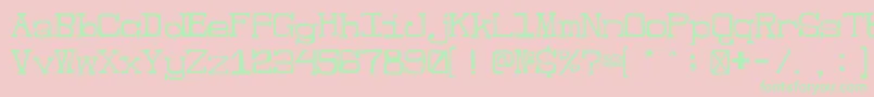 JesterRegular Font – Green Fonts on Pink Background