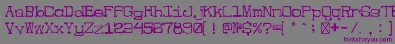 JesterRegular-Schriftart – Violette Schriften auf grauem Hintergrund