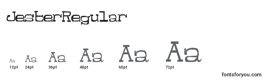 JesterRegular (86785) Font Sizes