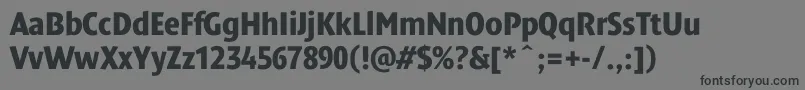 Dendanewblackcondc Font – Black Fonts on Gray Background