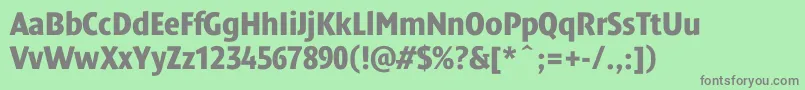 Dendanewblackcondc Font – Gray Fonts on Green Background