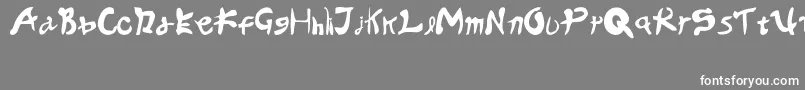 フォント8Octave – 灰色の背景に白い文字