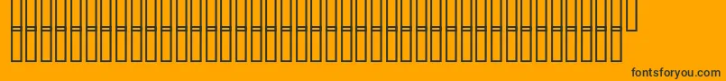 DfTempleHeavy Font – Black Fonts on Orange Background
