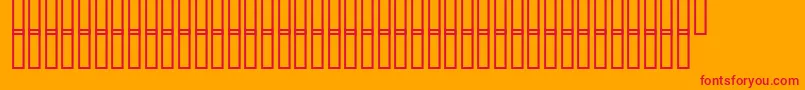 フォントDfTempleHeavy – オレンジの背景に赤い文字