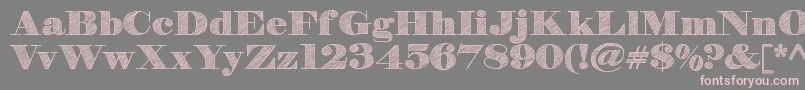 HbSketchDemo Font – Pink Fonts on Gray Background