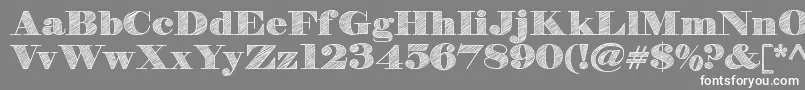 HbSketchDemo Font – White Fonts on Gray Background