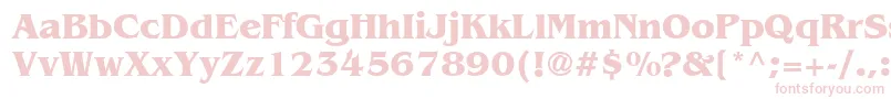 ExpressDecoSsiBold Font – Pink Fonts on White Background