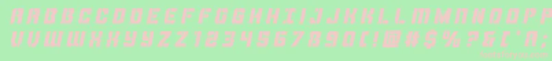 More about Thundertroopertitleital Font Thundertroopertitleital Font – Pink Fonts on Green Background