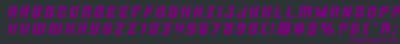 More about Thundertroopertitleital Font Thundertroopertitleital Font – Purple Fonts on Black Background