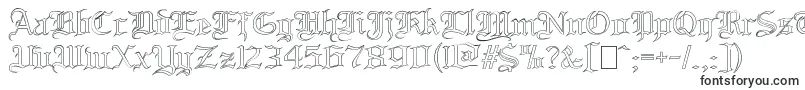 Шрифт BloodandbladeOutilne – шрифты с обводкой