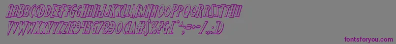Wolfsbane23Dital Font – Purple Fonts on Gray Background