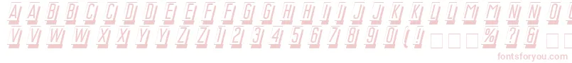 MastercardNormal Font – Pink Fonts on White Background