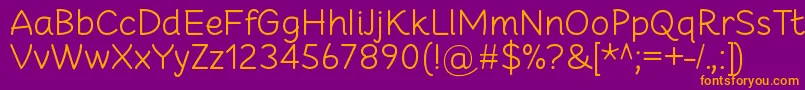 CheeronstaLight Font – Orange Fonts on Purple Background