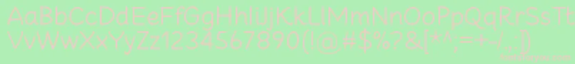 CheeronstaLight Font – Pink Fonts on Green Background