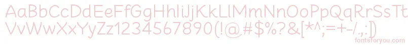 CheeronstaLight Font – Pink Fonts on White Background