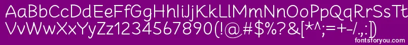 CheeronstaLight Font – White Fonts on Purple Background