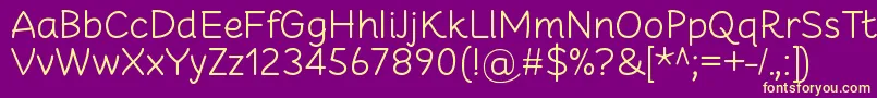 CheeronstaLight Font – Yellow Fonts on Purple Background