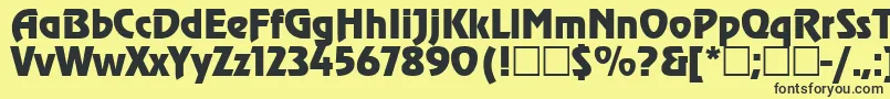 Agzr Font – Black Fonts on Yellow Background