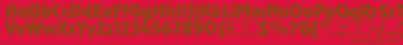 Agzr Font – Brown Fonts on Red Background
