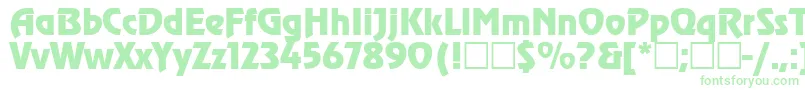 Agzr Font – Green Fonts on White Background