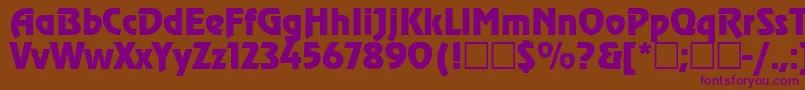 Agzr Font – Purple Fonts on Brown Background