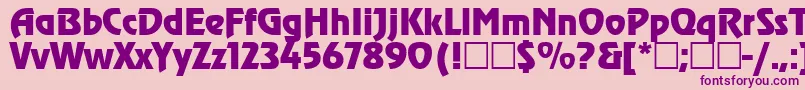 Agzr Font – Purple Fonts on Pink Background
