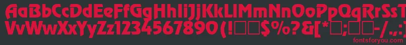 Agzr Font – Red Fonts on Black Background