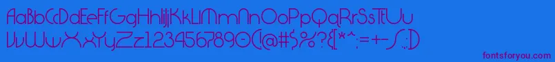 Diagano Font – Purple Fonts on Blue Background