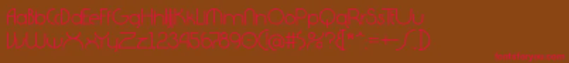 Diagano Font – Red Fonts on Brown Background