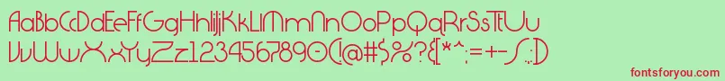 Diagano Font – Red Fonts on Green Background