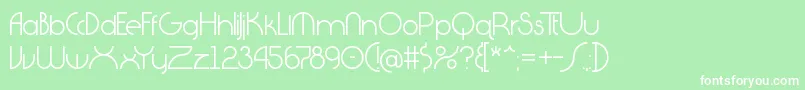 Diagano Font – White Fonts on Green Background