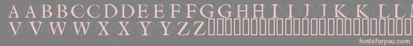 Weitere Informationen zur Circleinitialsfree-Schriftart Circleinitialsfree-Schriftart – Rosa Schriften auf grauem Hintergrund